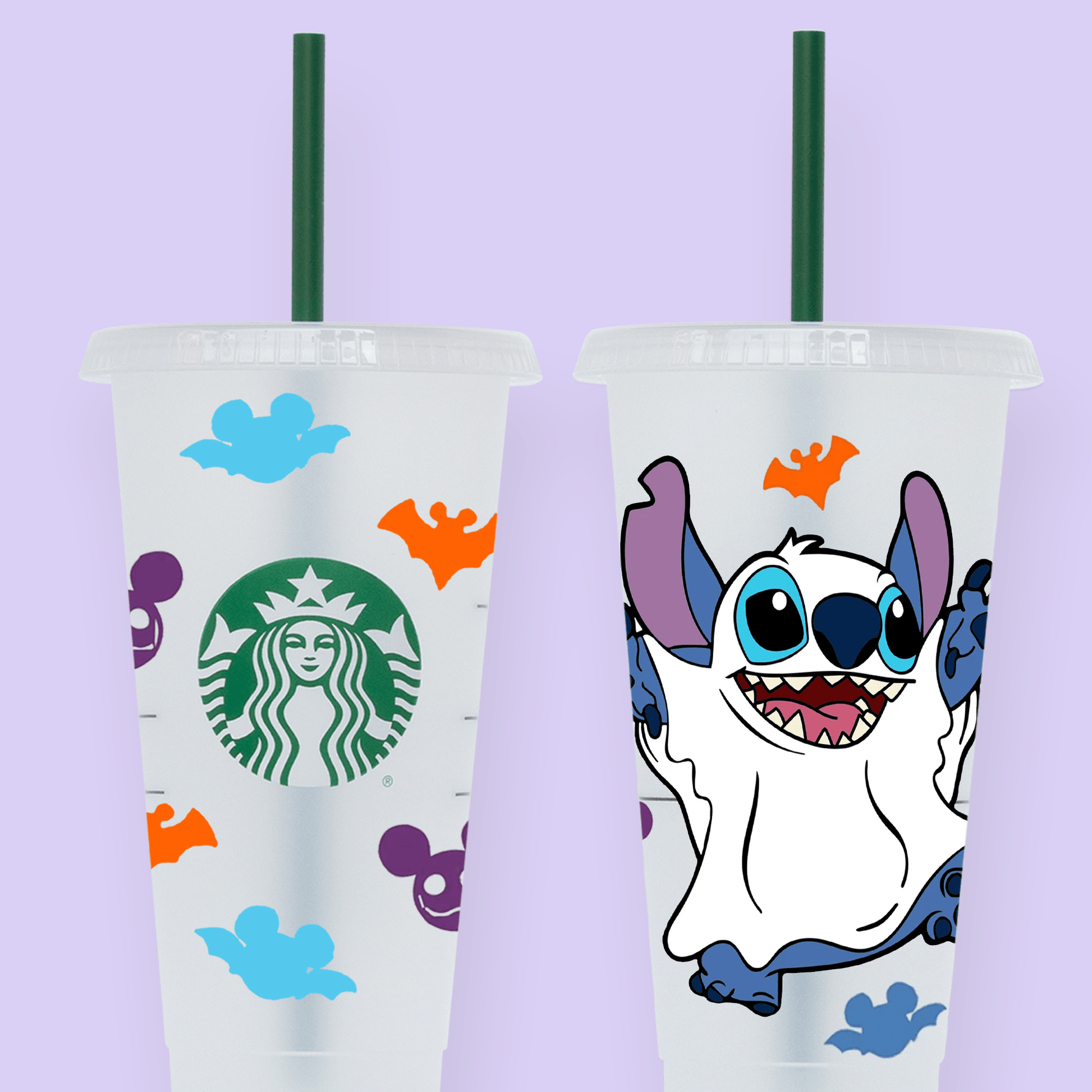 Ghost Stitch Halloween Starbucks Cup - Two Crafty Gays