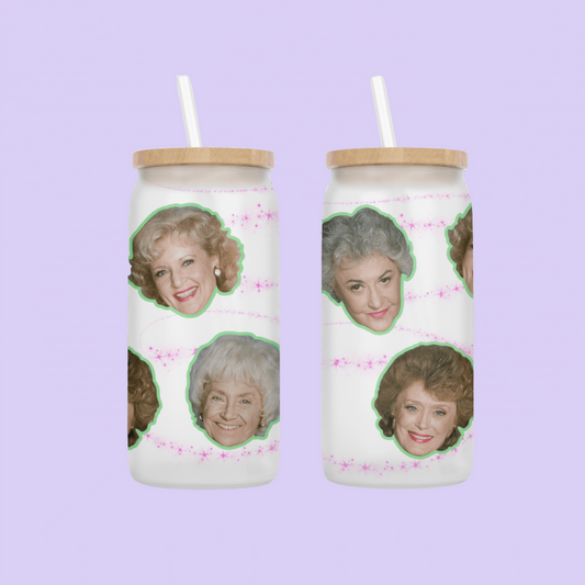 Golden Girls Drinking Glass - Two Crafty Gays