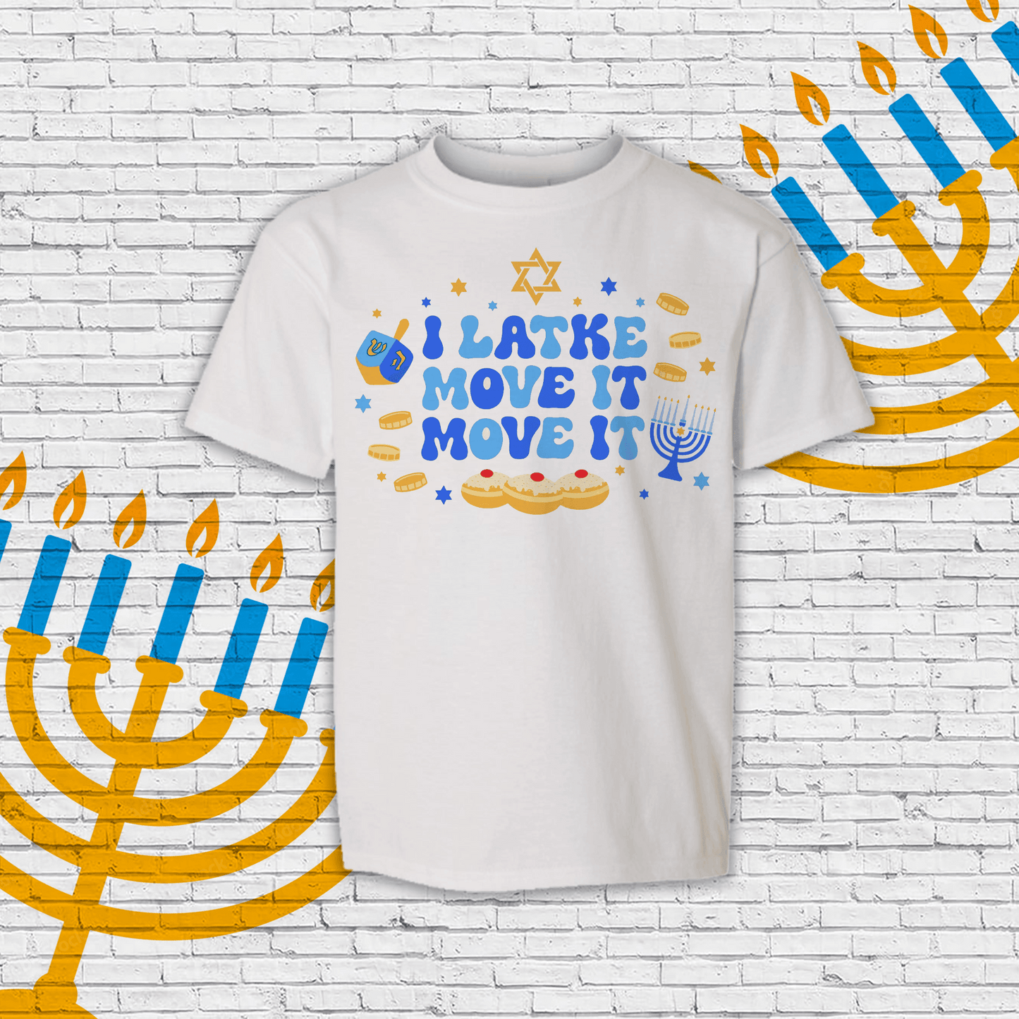 I Latke Move It Hanukkah Shirt - Two Crafty Gays