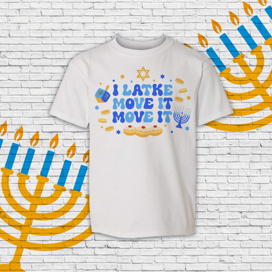 I Latke Move It Hanukkah Shirt - Two Crafty Gays