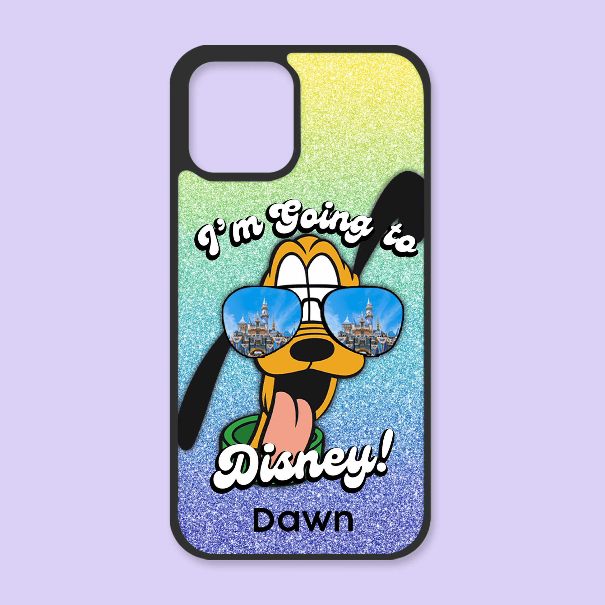 I'm Going to Disney Personalized Phone Case - Pluto - Two Crafty Gays