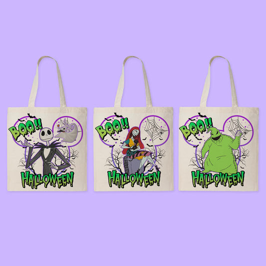 Disney Personalized Halloween Tote Bag - Nightmare Before Christmas - Two Crafty Gays