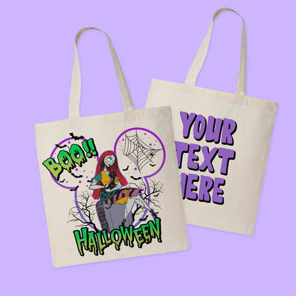 Disney Personalized Halloween Tote Bag - Nightmare Before Christmas - Two Crafty Gays