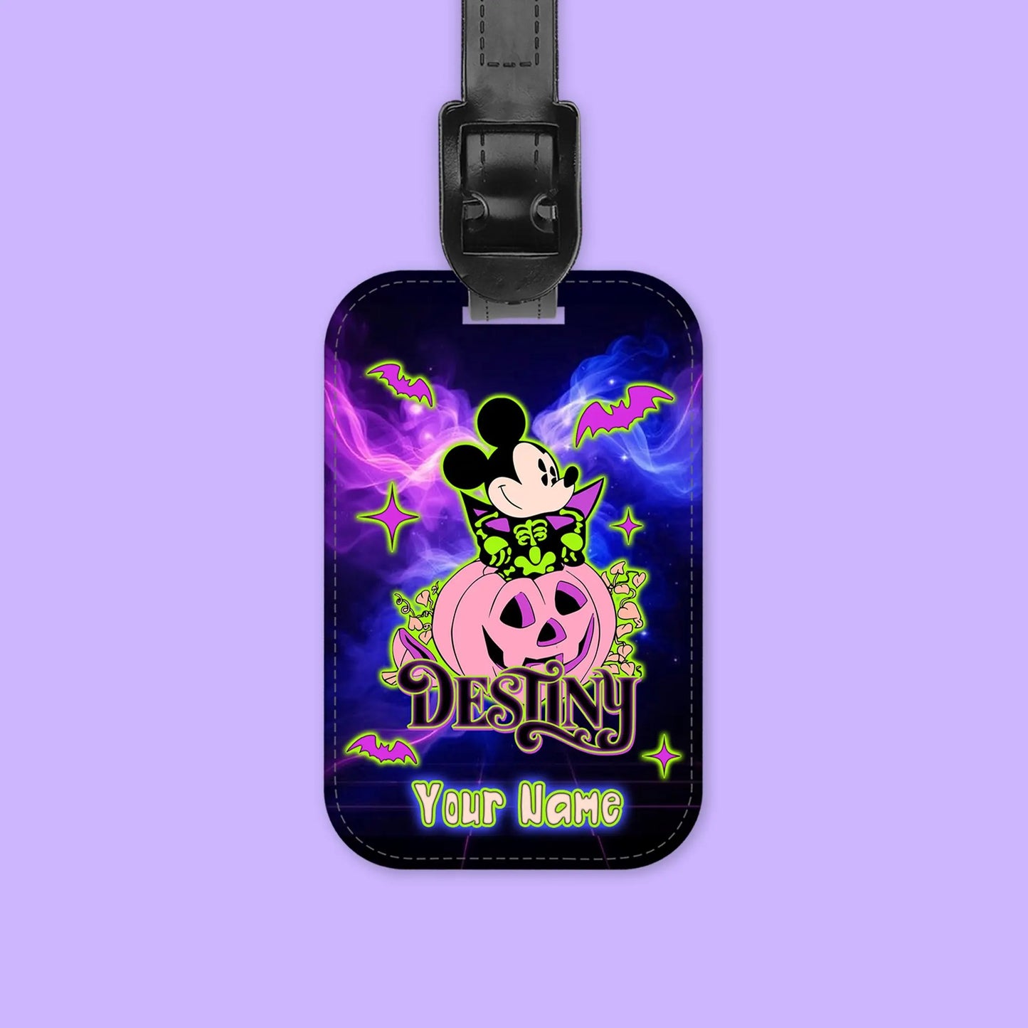 Disney Cruise Line Personalized Halloween Luggage Tag - Mickey & Friends - Two Crafty Gays