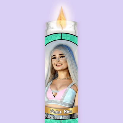 Kim Petras Prayer Candle - Two Crafty Gays