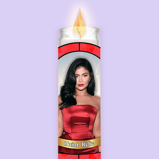 Kylie Jenner Prayer Candle - Two Crafty Gays
