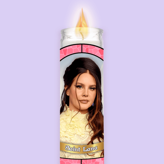 Lana Del Rey Prayer Candle - Two Crafty Gays