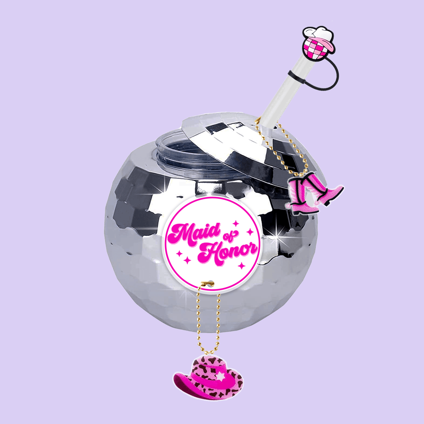 Last Disco Bachelorette Disco Ball Cup - Maid of Honor - Two Crafty Gays