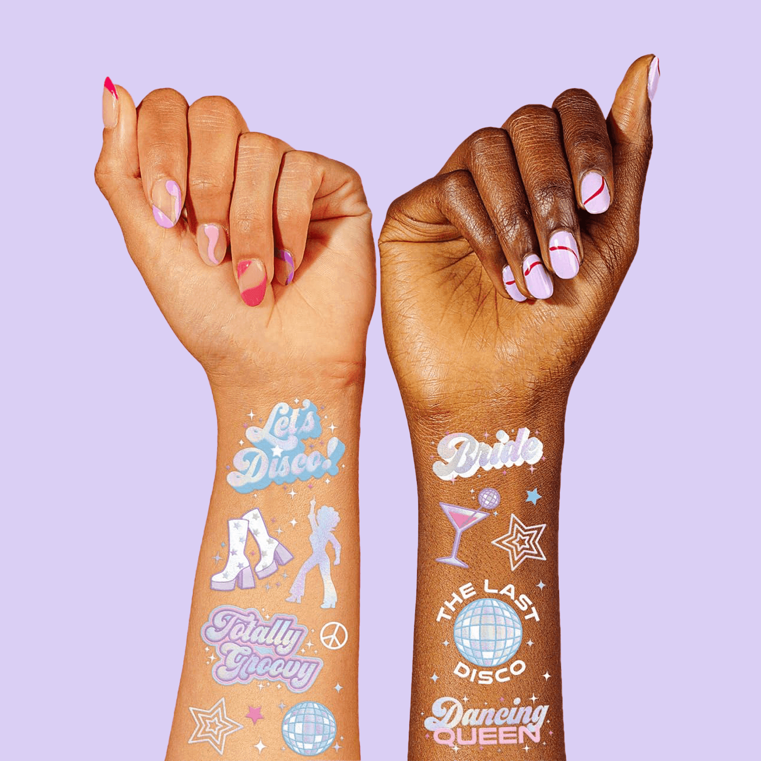 Last Disco Temporary Glitter Tattoos - Two Crafty Gays