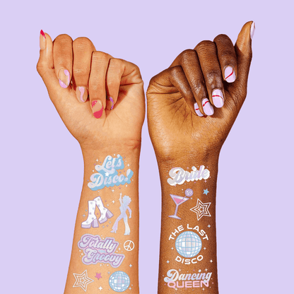 Last Disco Temporary Glitter Tattoos - Two Crafty Gays