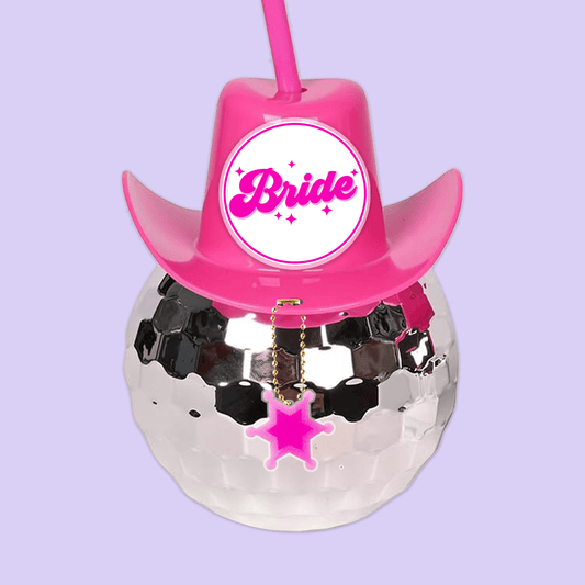 Last Rodeo Bachelorette Disco Ball Cup - Bride - Two Crafty Gays