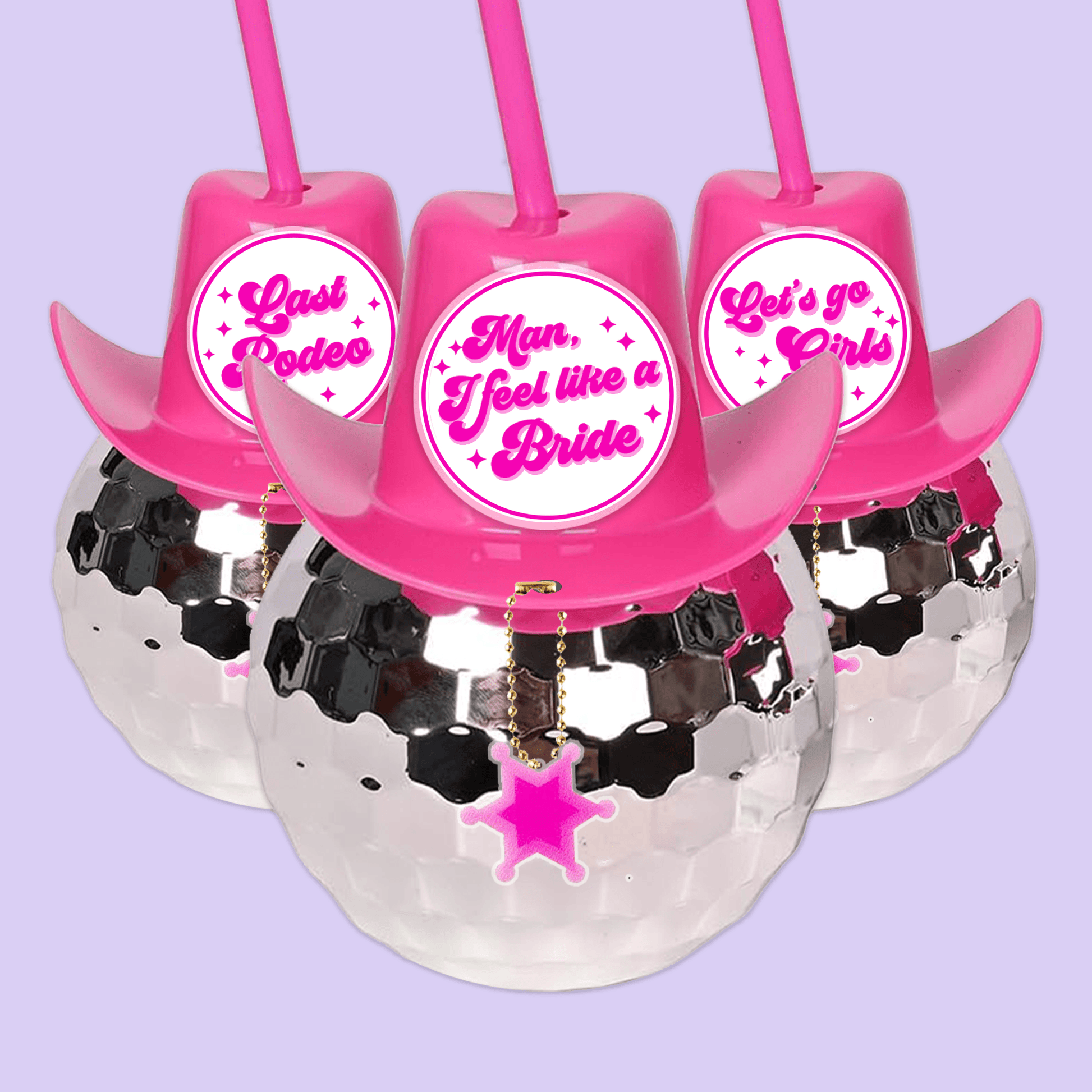 Last Rodeo Bachelorette Disco Ball Cup - Bridesmaid - Two Crafty Gays