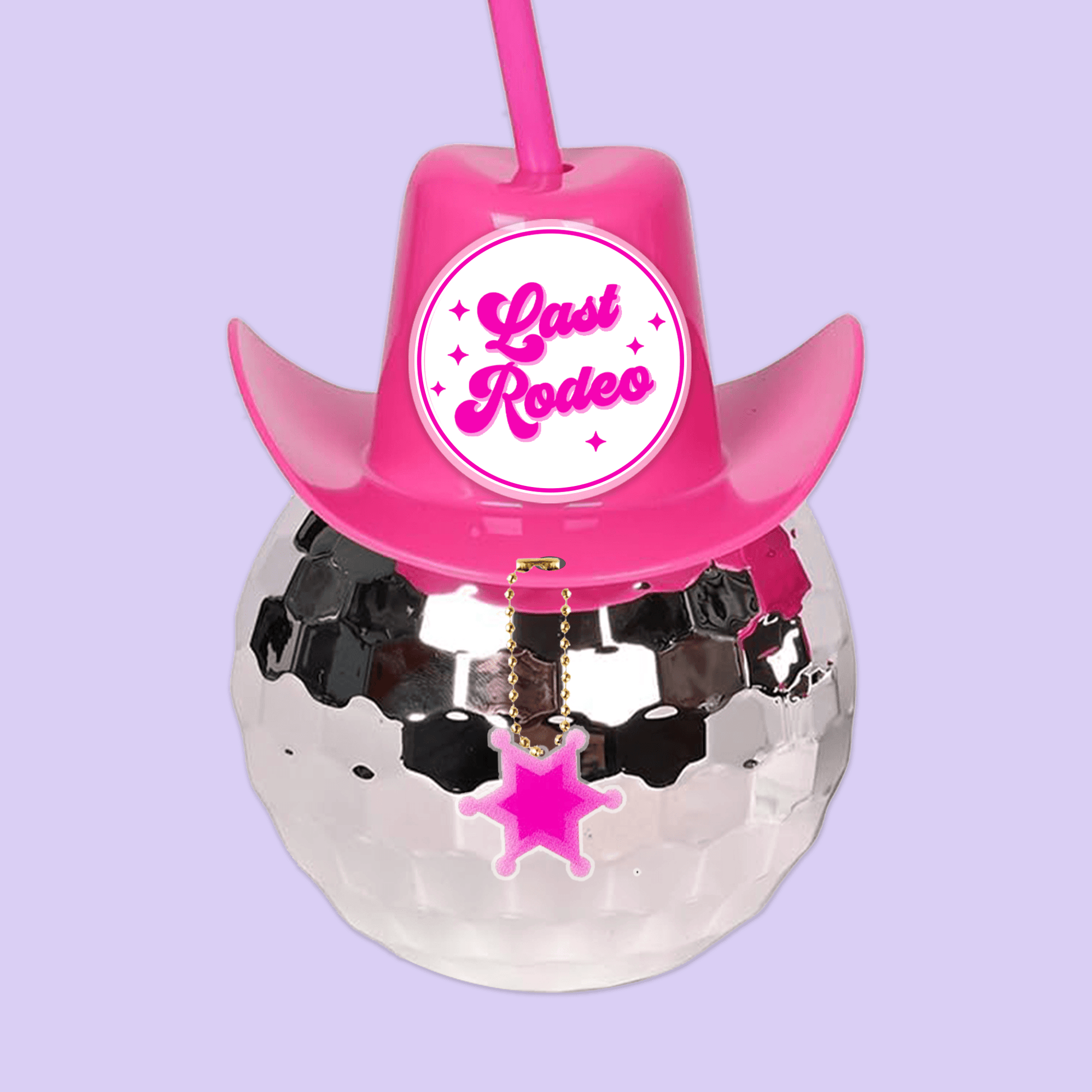 Last Rodeo Bachelorette Disco Ball Cup - Last Rodeo - Two Crafty Gays