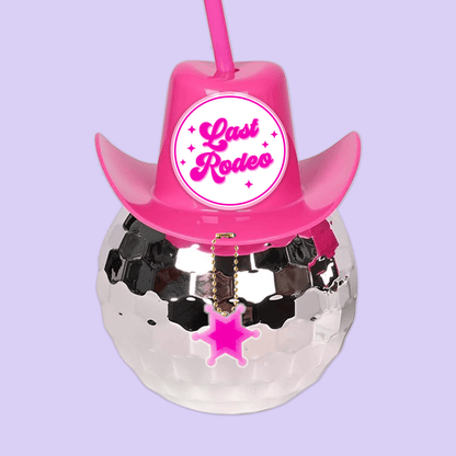 Last Rodeo Bachelorette Disco Ball Cup - Last Rodeo - Two Crafty Gays