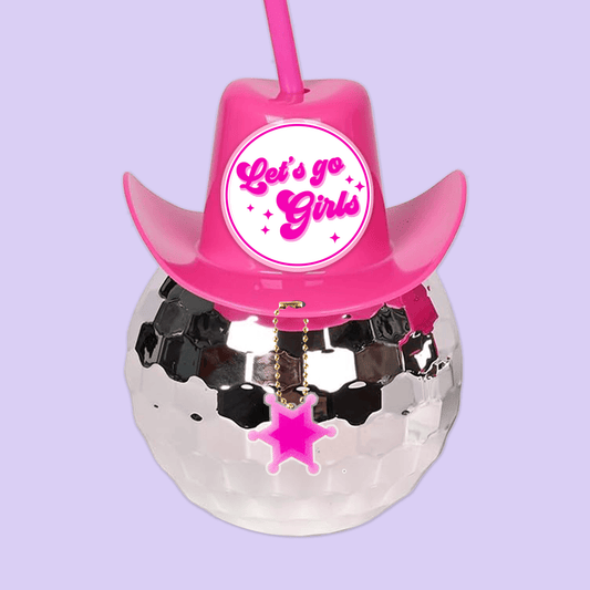 Last Rodeo Bachelorette Disco Ball Cup - Let's Go Girls - Two Crafty Gays