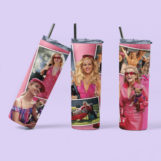 Legally Blonde Elle Woods Tumbler Cup - Reese Witherspoon - Two Crafty Gays