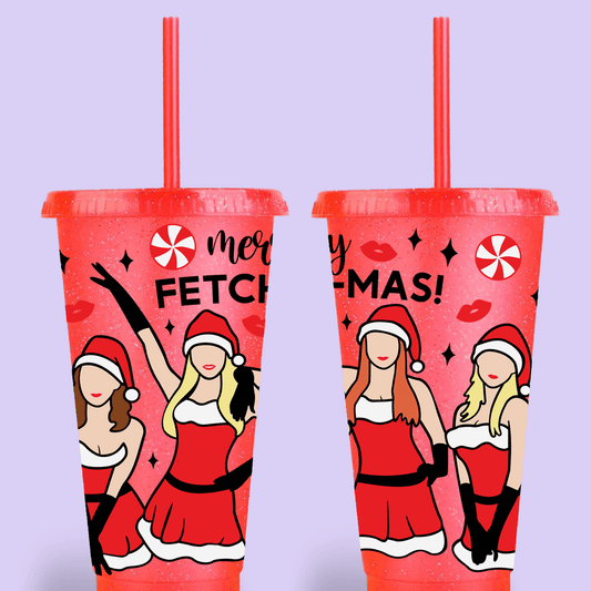 Mean Girls "Merry Fetch-mas" Tumbler Cup - Two Crafty Gays
