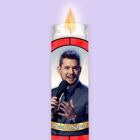 Michael Buble Christmas Prayer Candle - Two Crafty Gays