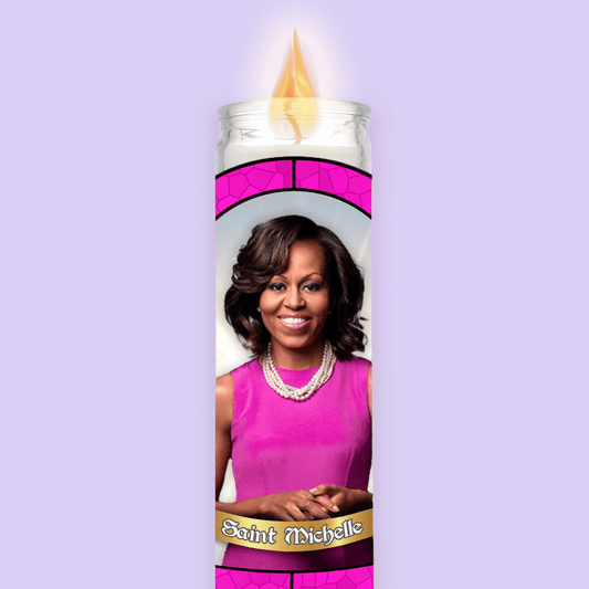 Michelle Obama Prayer Candle - Two Crafty Gays