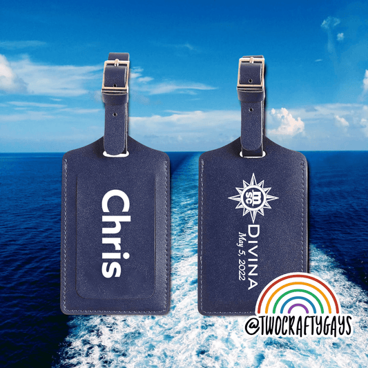 MSC Cruise Custom Luggage Tag - Two Crafty Gays