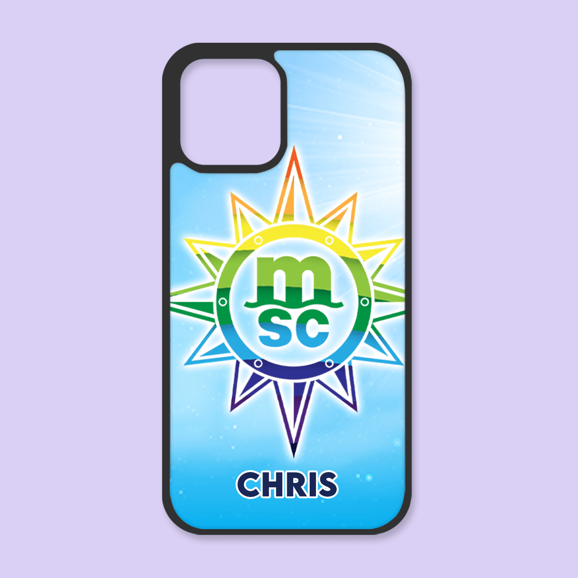 MSC Cruise Personalized Pride Phone Case - Two Crafty Gays