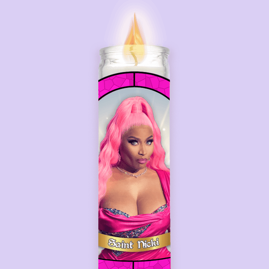 Nicki Minaj Prayer Candle - Two Crafty Gays