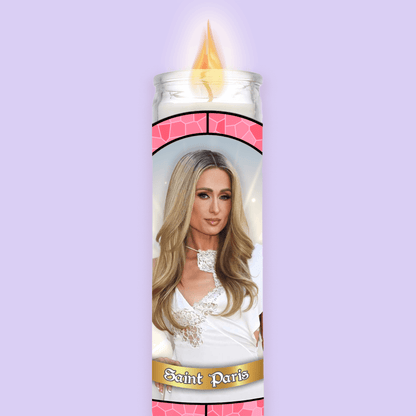 Paris Hilton Prayer Candle - Two Crafty Gays