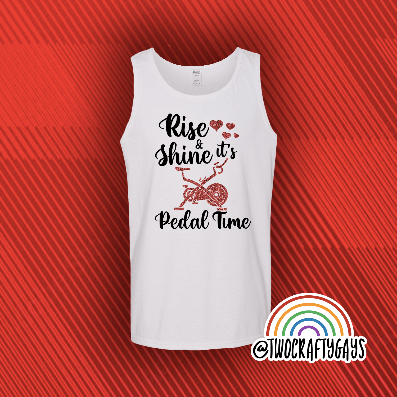 "Pedal Time" Shirt & Tank - Two Crafty Gays
