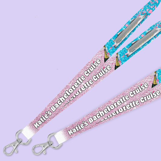 Personalized Cruise Lanyard - Bachelorette - Two Crafty Gays