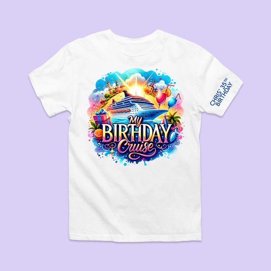 Personalized Birthday Cruise Shirt - Two Crafty Gays