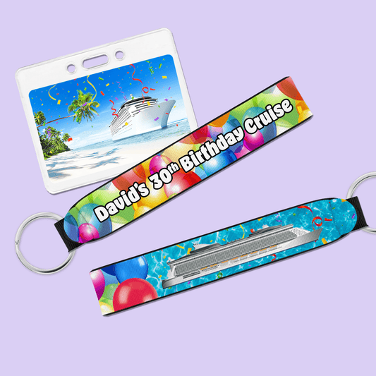 Personalized Birthday Cruise Wristlet - Two Crafty Gays