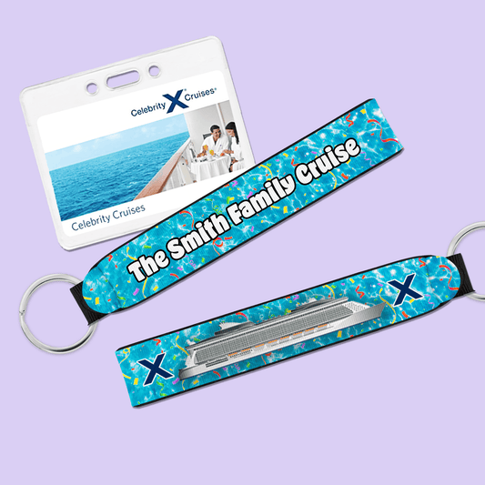 Personalized Celebrity Cruise Wristlet - Two Crafty Gays