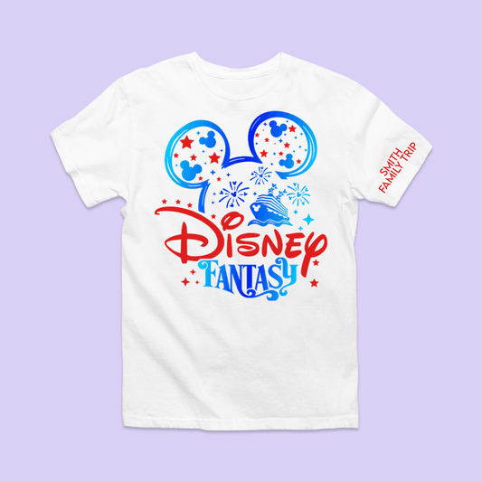 Personalized Disney Cruise Shirt - Fantasy - Two Crafty Gays