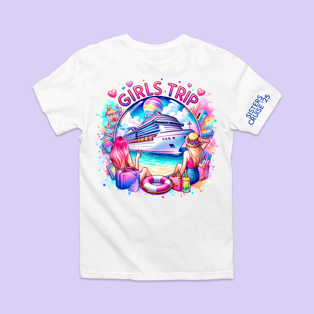 Personalized Girls Trip Cruise Shirt - Two Crafty Gays