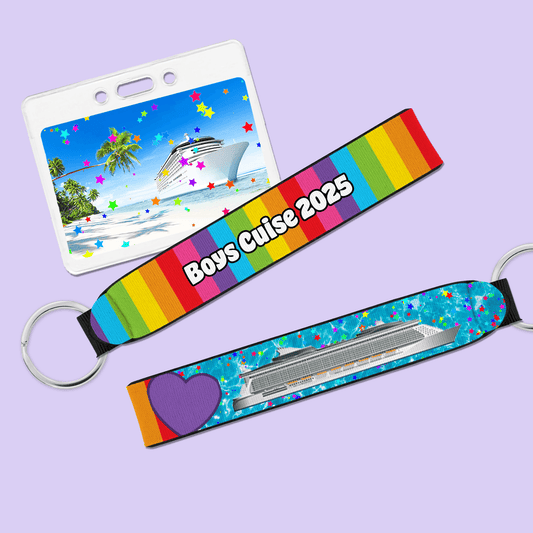 Personalized Pride Cruise Wristlet - Two Crafty Gays