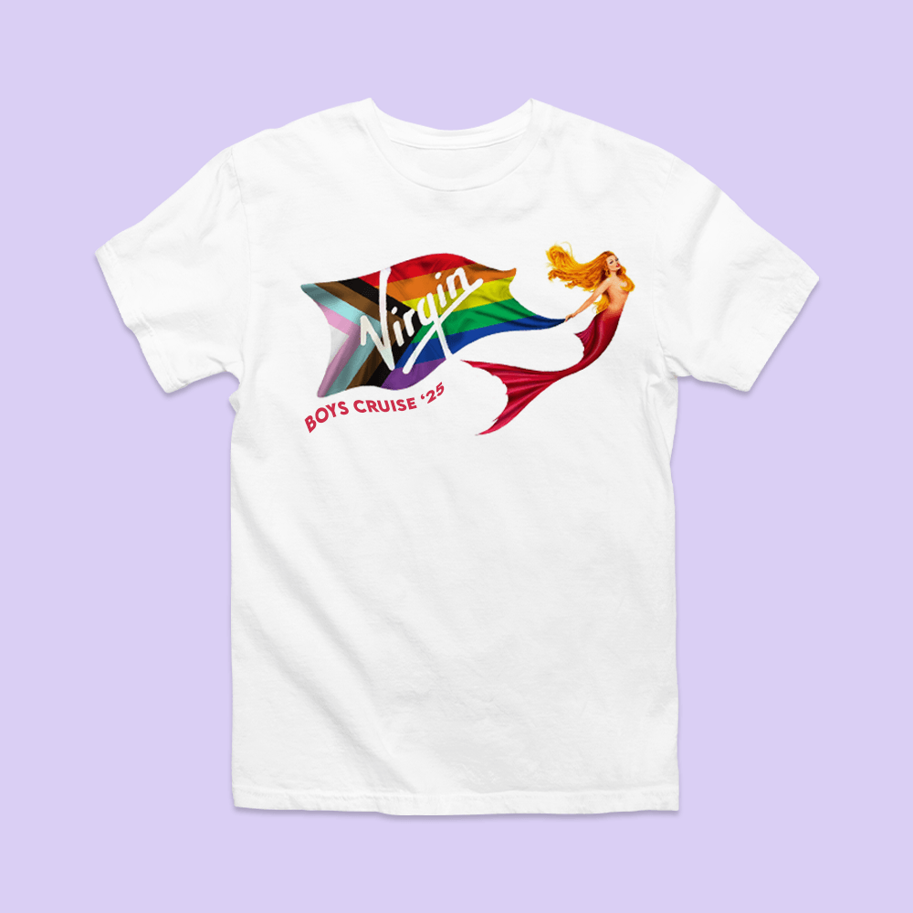 Personalized Virgin Voyages Pride Shirt - Two Crafty Gays