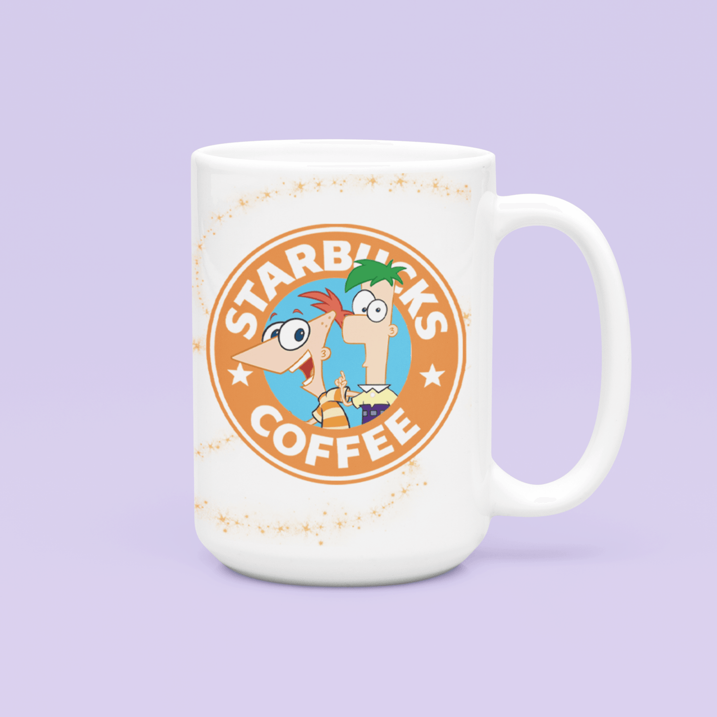 Phineas & Ferb Starbucks Mug - Two Crafty Gays