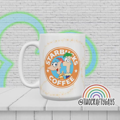 Phineas & Ferb Starbucks Mug