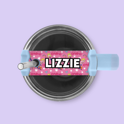 Rectangle Name Plate for 40oz Quencher - Lizzie McGuire Cartoon - Two Crafty Gays