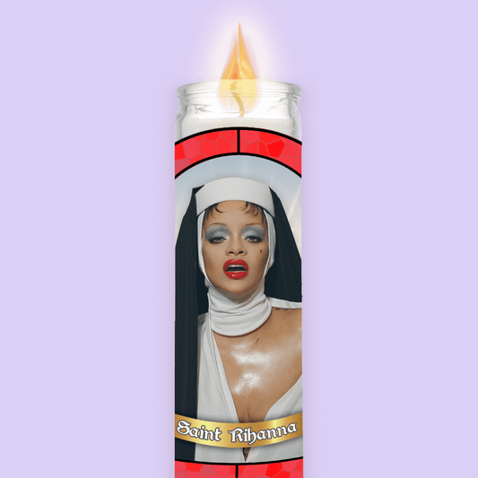 Rihanna Prayer Candle - Two Crafty Gays