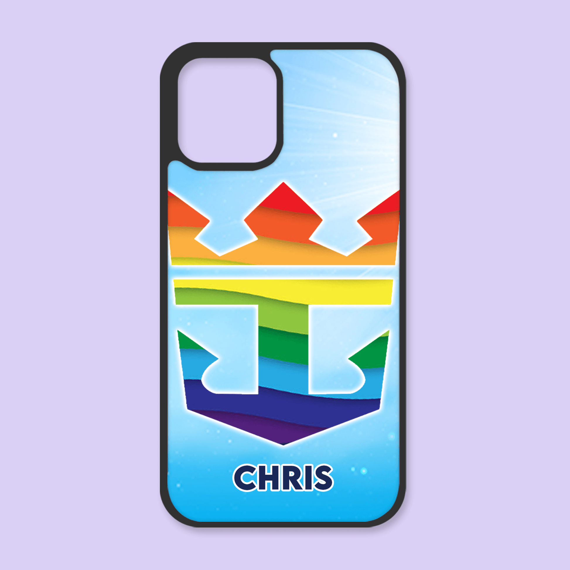 Royal Caribbean Personalized Pride Phone Case - Two Crafty Gays