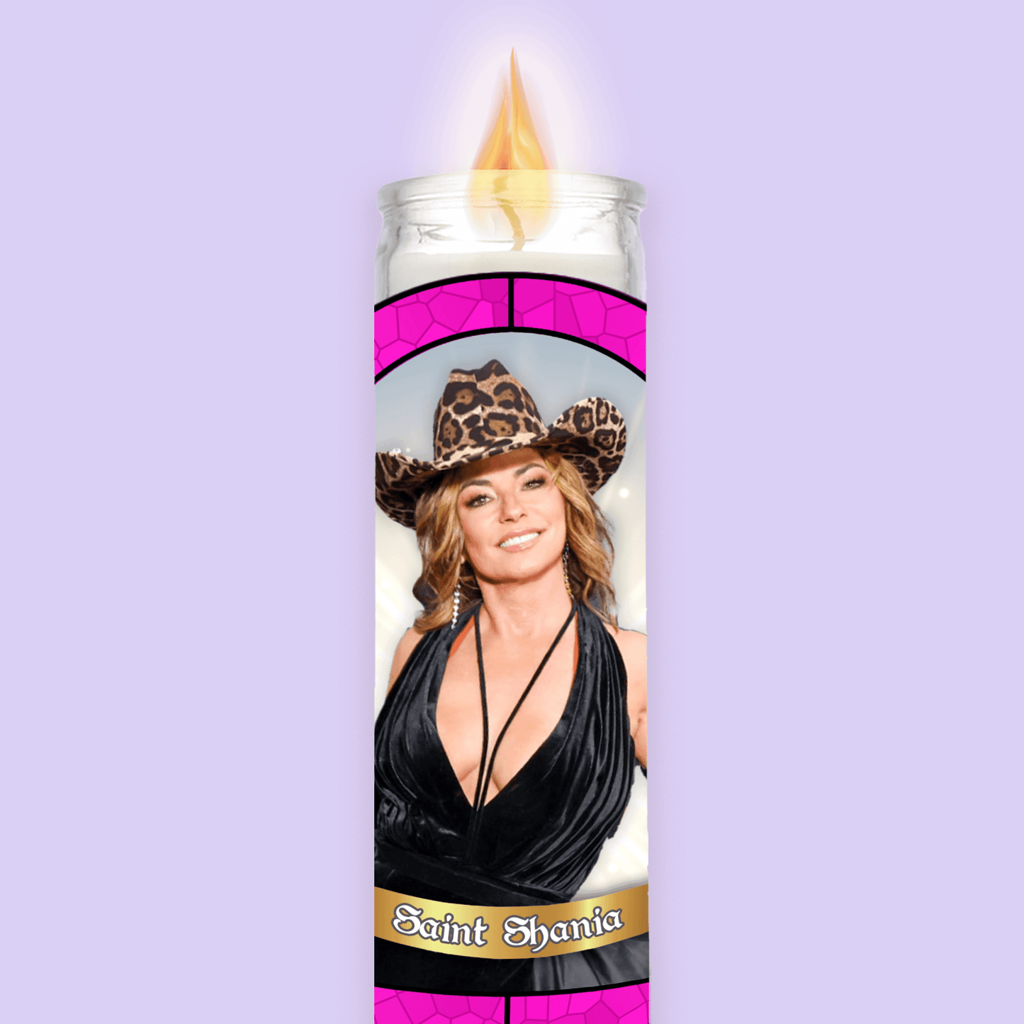 Shania Twain Prayer Candle - Two Crafty Gays