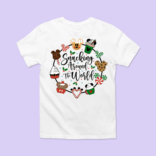 Disney Christmas Shirt - Snacking Around the World - Two Crafty Gays