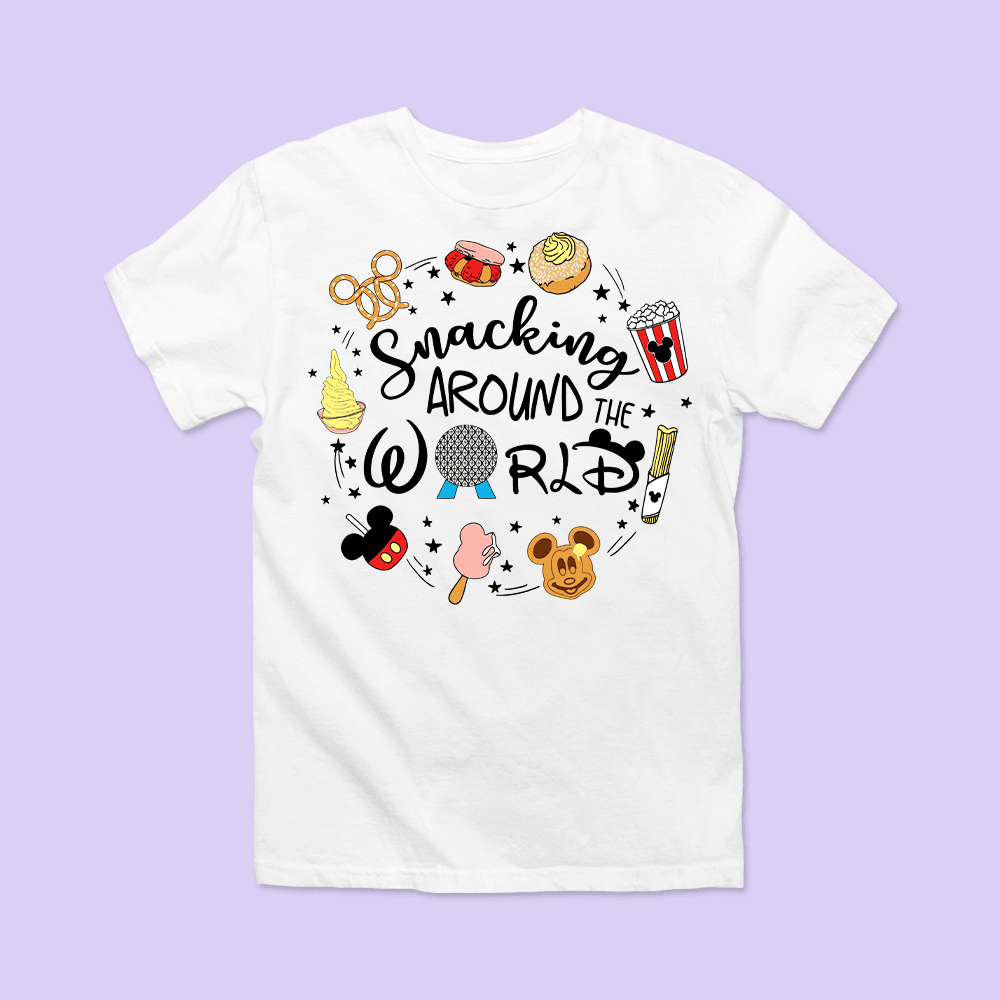 Disney Epcot Shirt - Snacking Around the World - Two Crafty Gays