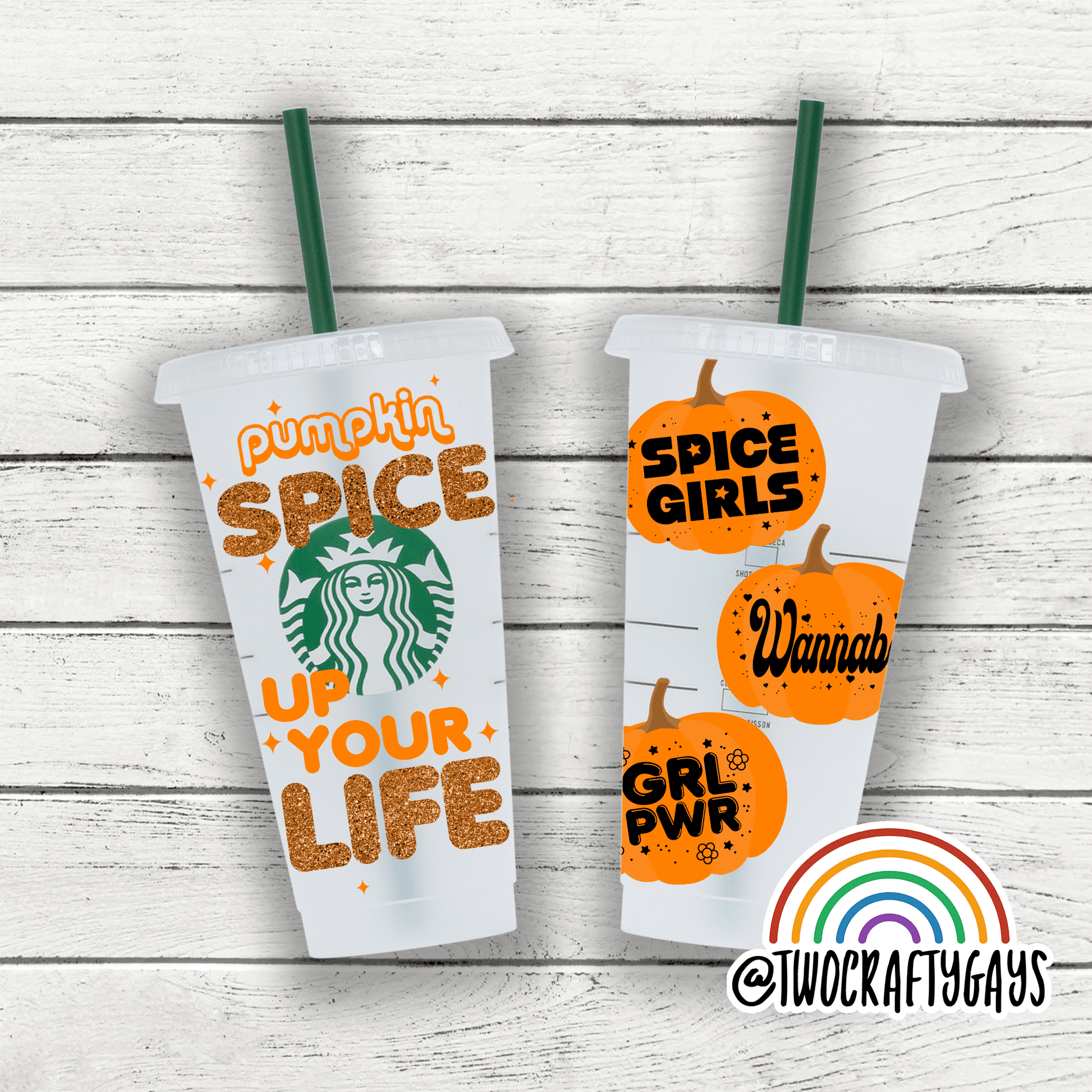 Spice Girls "Spice Up Your Life" Tumbler Cup - Two Crafty Gays