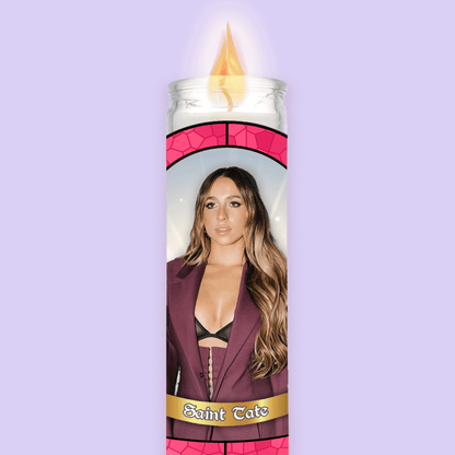 Tate McRae Prayer Candle - Two Crafty Gays