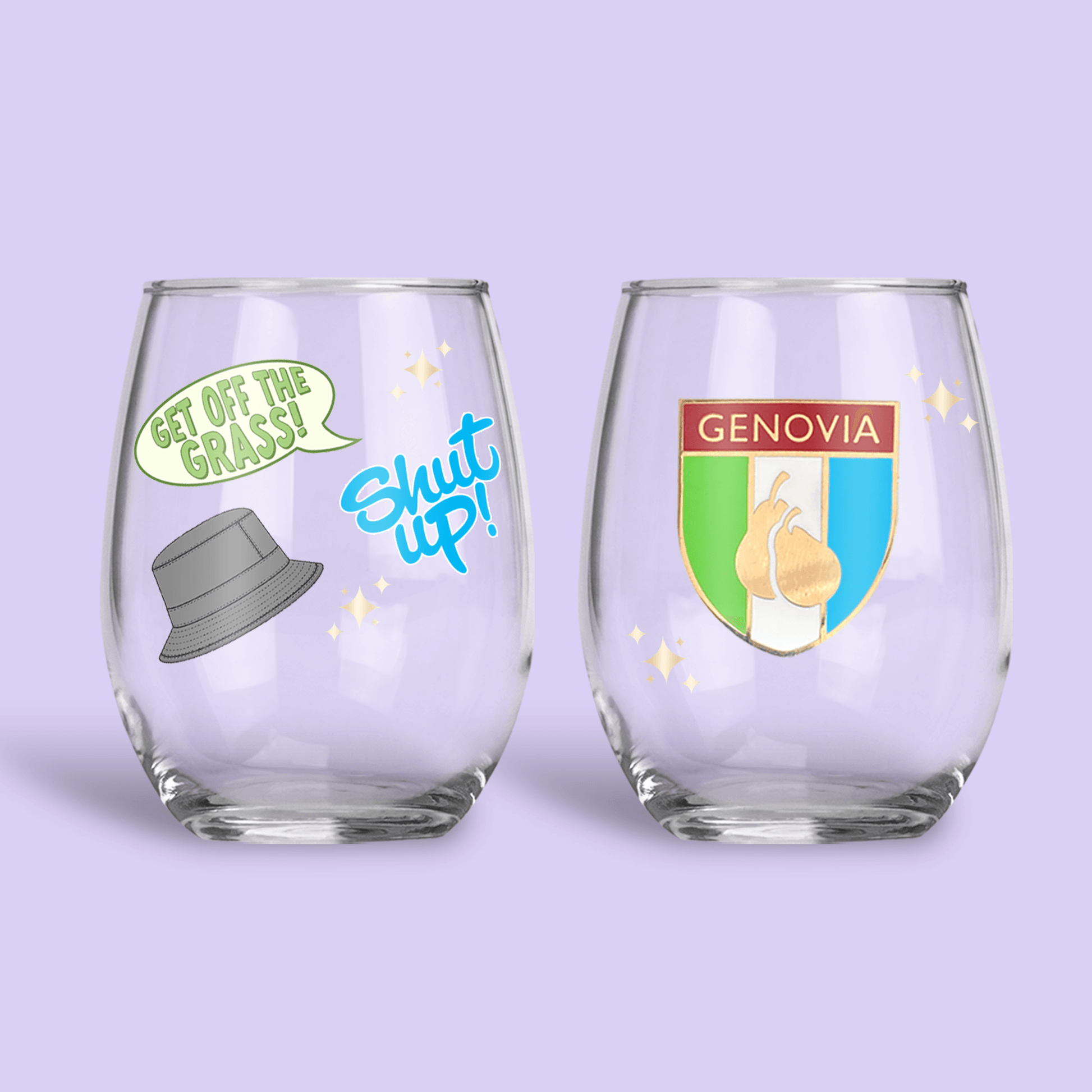 The Princess Diaries Personalized Stemless Wine Glass - Two Crafty Gays