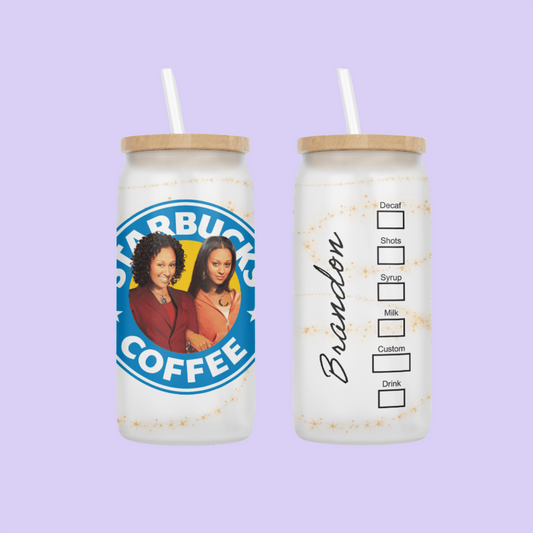 Twitches Starbucks Drinking Glass - Two Crafty Gays