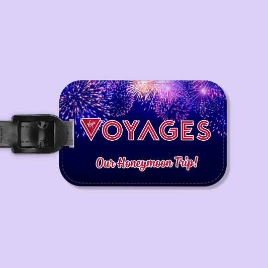 Virgin Voyages Custom Luggage Tag - Firework - Two Crafty Gays