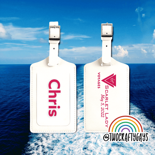 Virgin Voyages Custom Luggage Tag - Two Crafty Gays